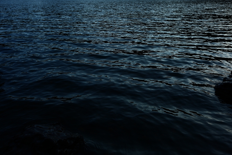 大浪池 冬のモルゲンロート