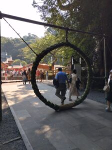 夏越之大祓　茅の輪神事が行われています⛩