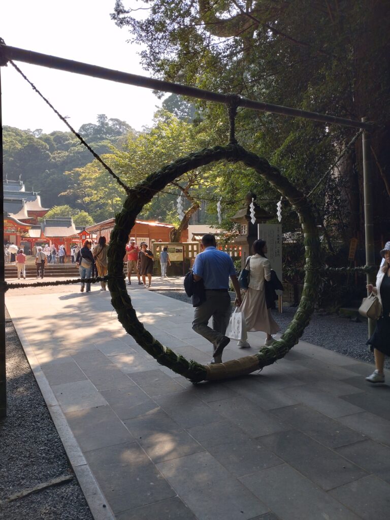 夏越之大祓　茅の輪神事が行われています⛩