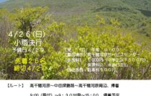 春のきりしま山歩（さんぽ）　～春さがしはいかが？～