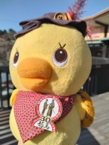 大会記念バッジのサンプルが完成しました🌸