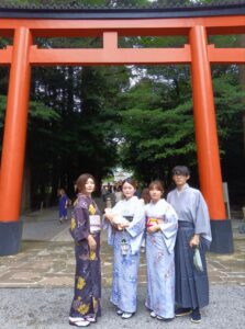 ～和服で参拝、ぶらり霧島神宮を体験いただきました～